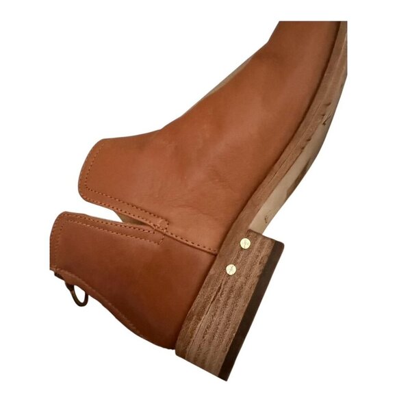 Beek Womens Cognac Brown Leather Falcon Zipper Up Ankle Bootie Sz 8 M New - Picture 6 of 11